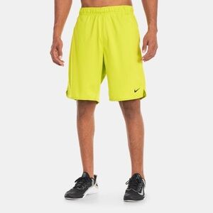 Nike Dri Fit Lightweight‎ Neon Yellow Shorts Large